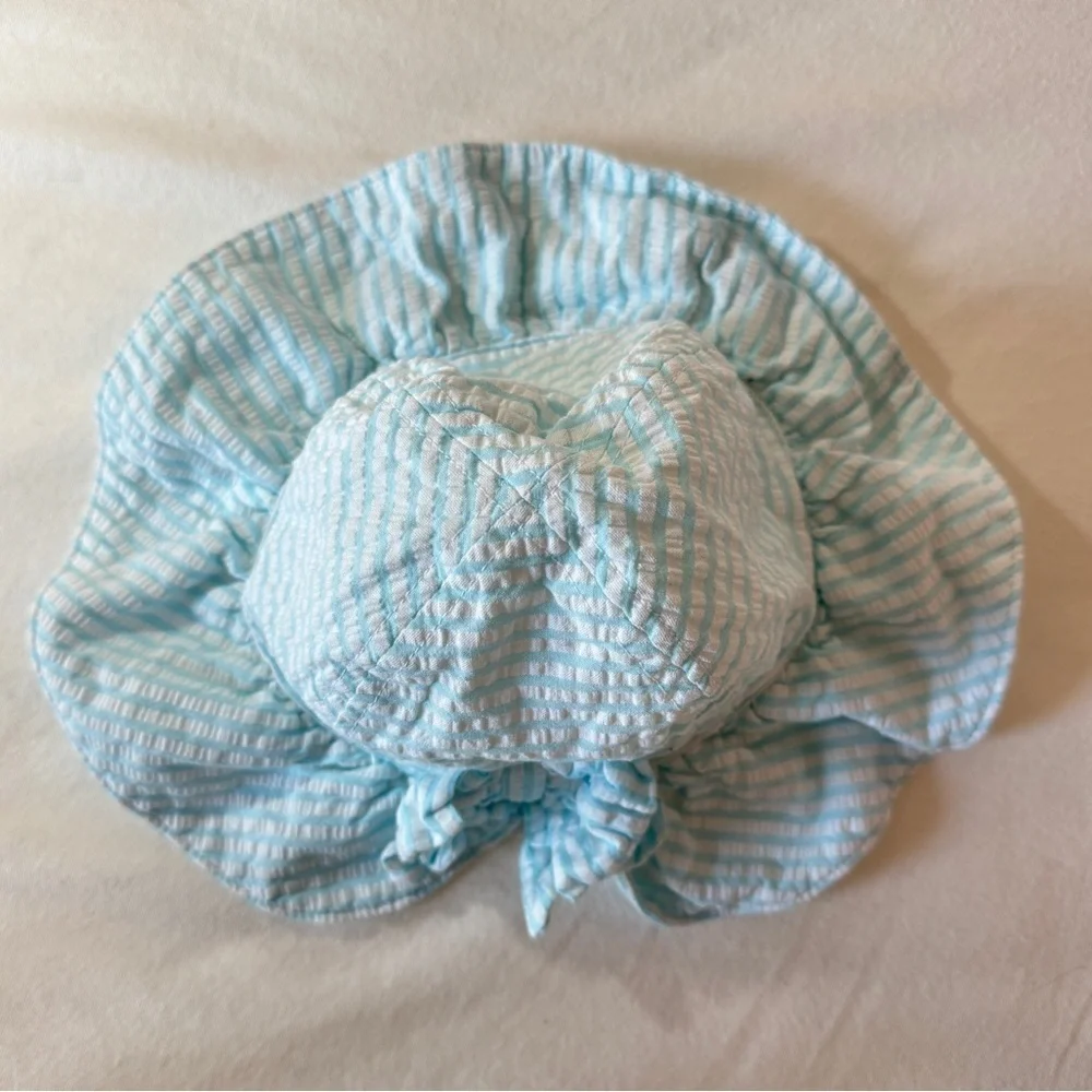 Blue and White Stripe Gymboree Sun Hat